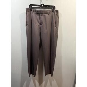 Mens Kenneth Cole Reaction Dress Pants Size 34x30 Gray 100%Polyester
